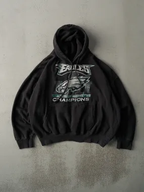 18' Black Super Bowl Champions Philadelphia Eagles Boxy Hoodie (M)