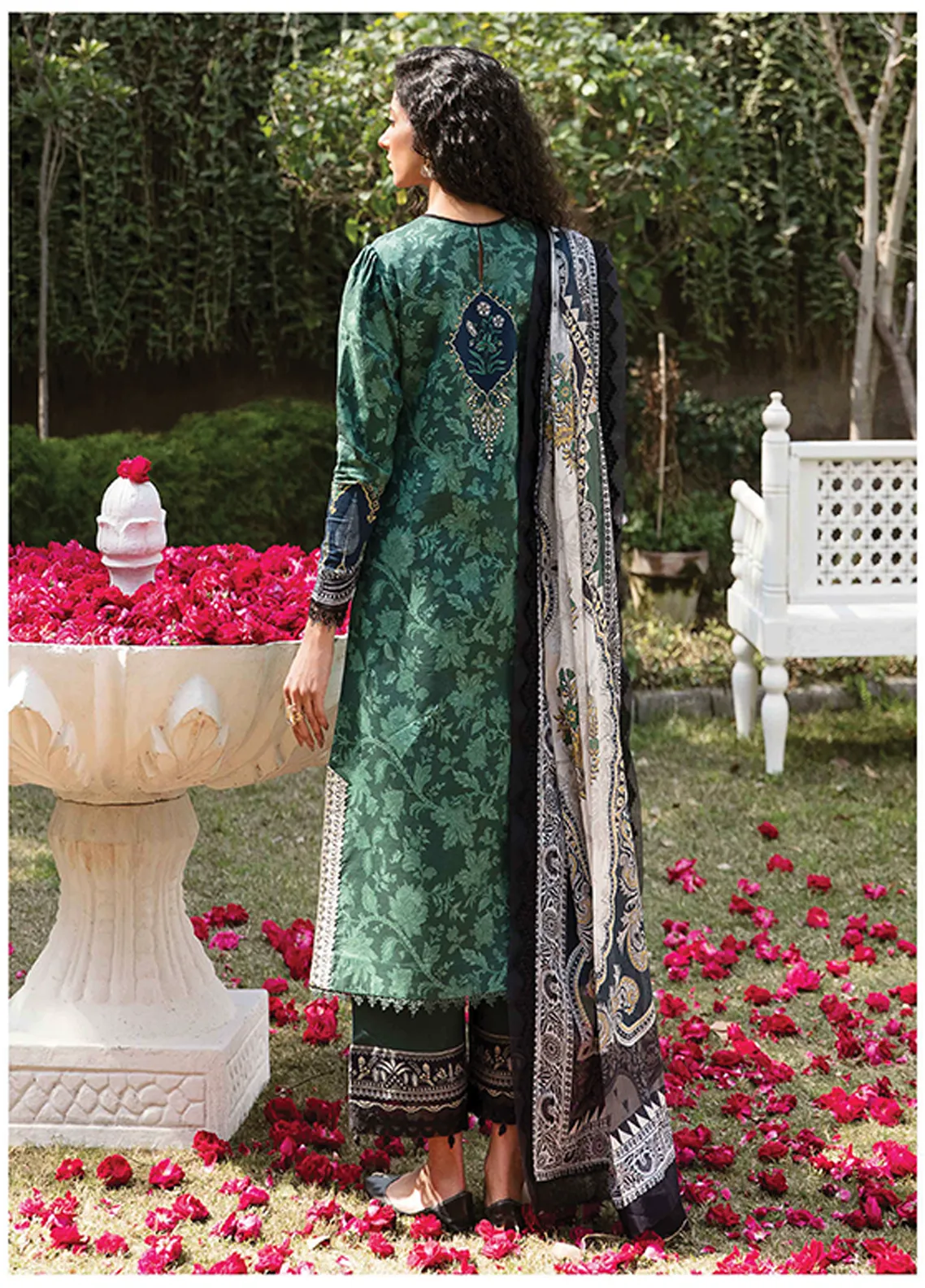 Afsanah By Seran Embroidered Lawn Unstitched 3 Piece Suit - 01