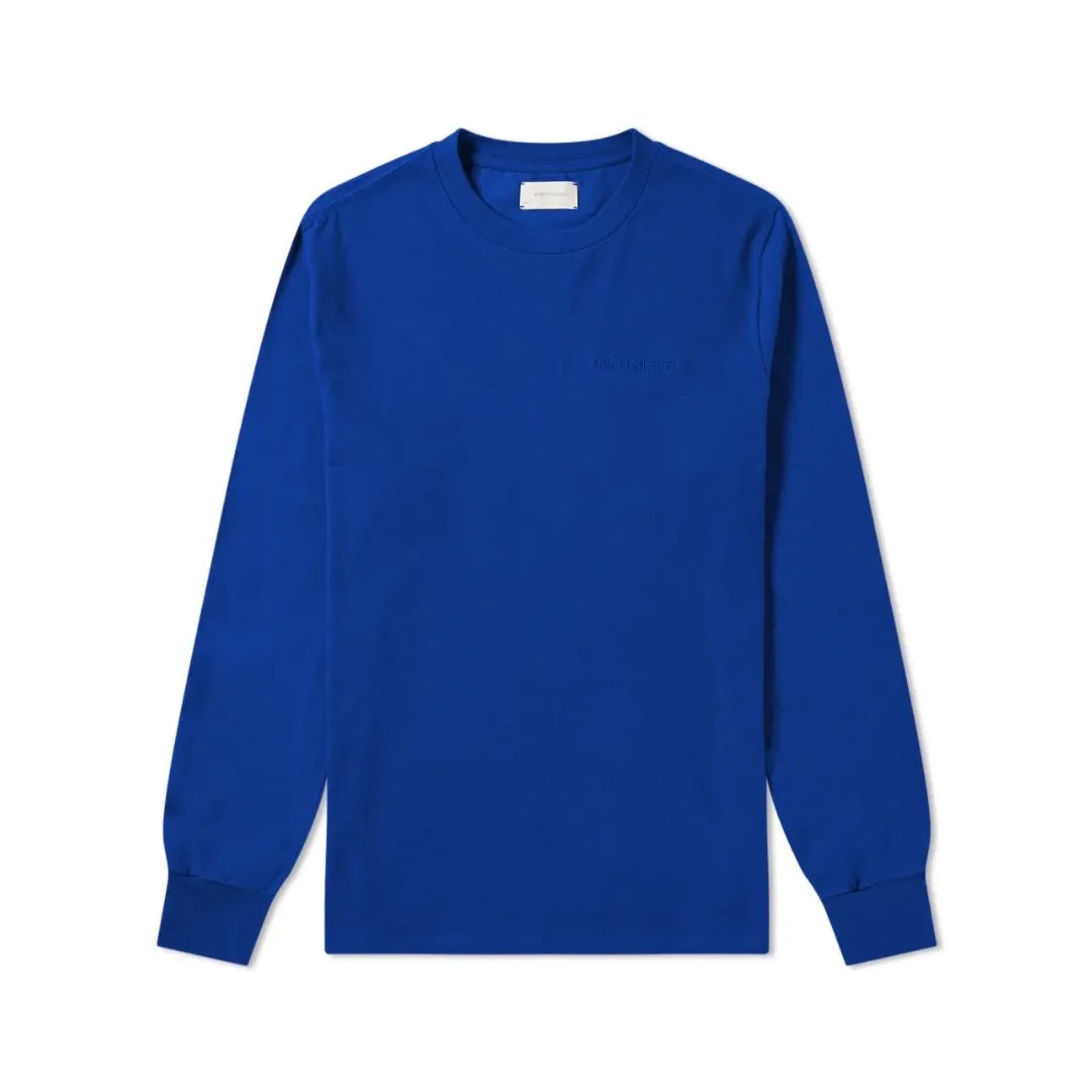 AIMÉ LEON DORE EMBROIDERED CREWNECK BLUE