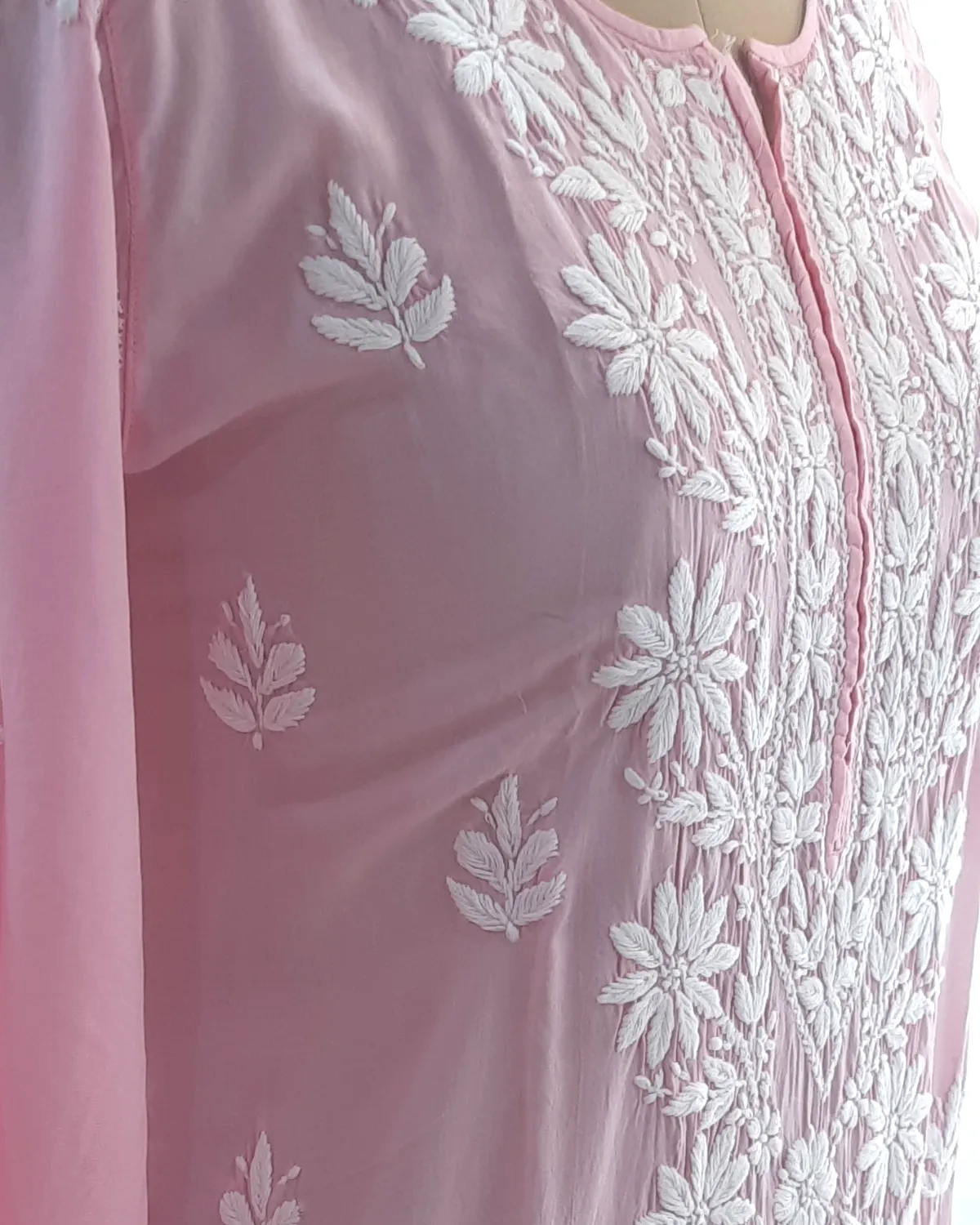 Baby Pink Chikankari Kurta