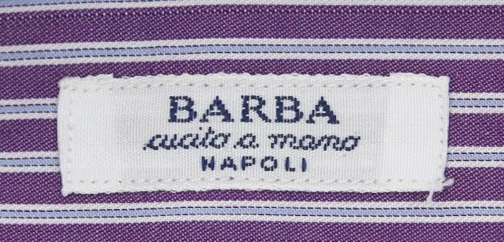 Barba Napoli Purple Shirt - Slim - 16.5 US / 42 EU