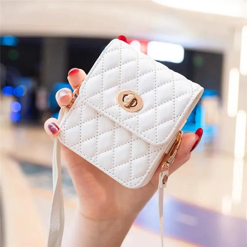 BCPC329 Cute Phone Case for Galaxy Z Flip 5, Z Flip 4, Z Flip 3, and OPPO Flip 5G - Fashion Mini Crossbody Bag