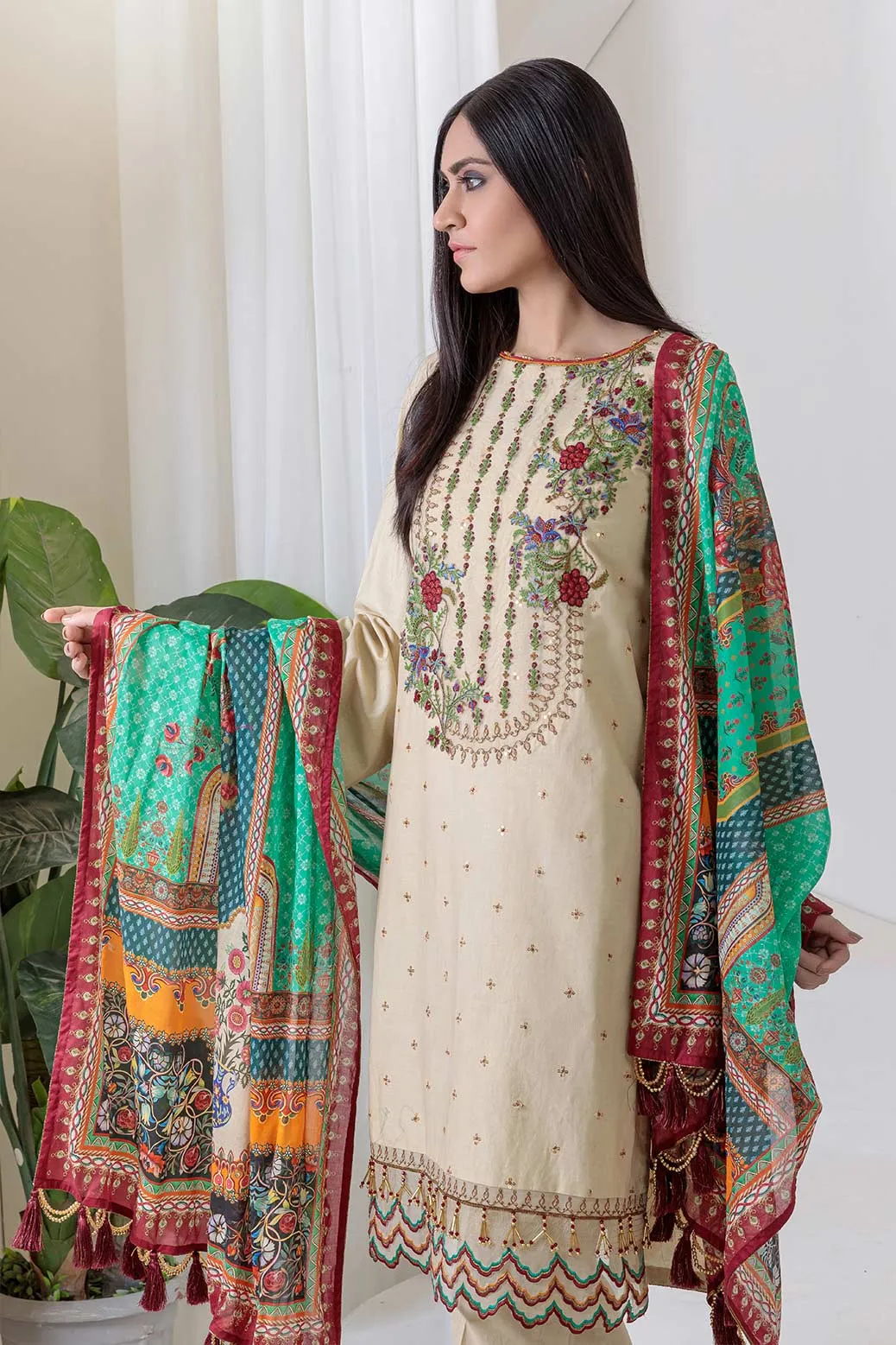 BEIGE-LAWN-3 PIECE (SRSR223P03)