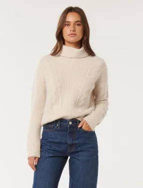 Blaire Engineered Cable Knit Jumper