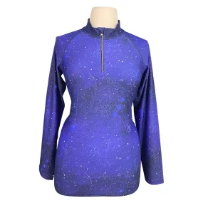 Dapplebay 1/4 Zip Light Riding Top in Constellation - Women's XXL