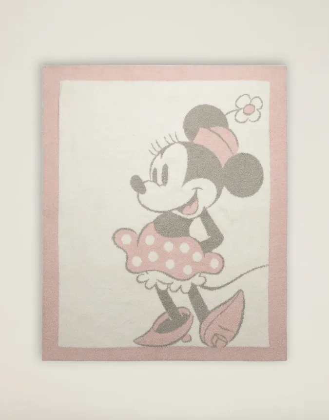 Dusty Rose Minnie Mouse Blanket