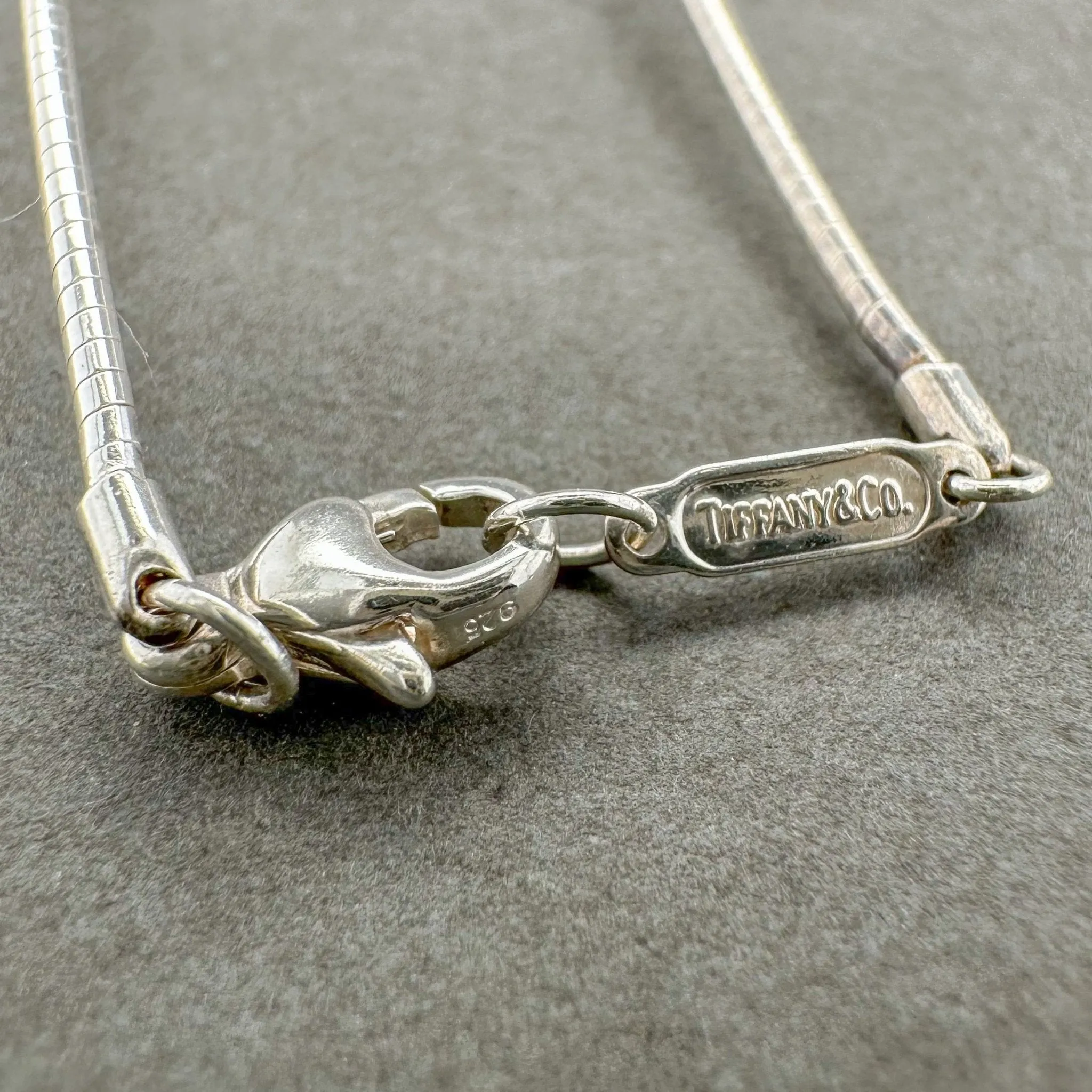 Estate Tiffany & Co. SS Stencil Heart Necklace