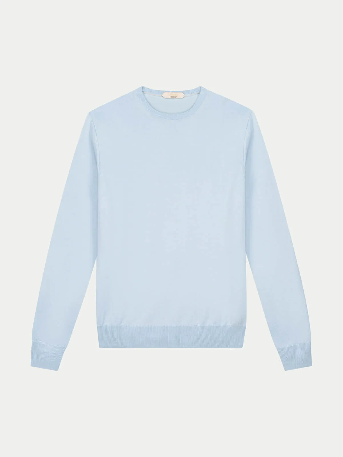 Extrafine Merino Crew Neck Sweater Light Blue