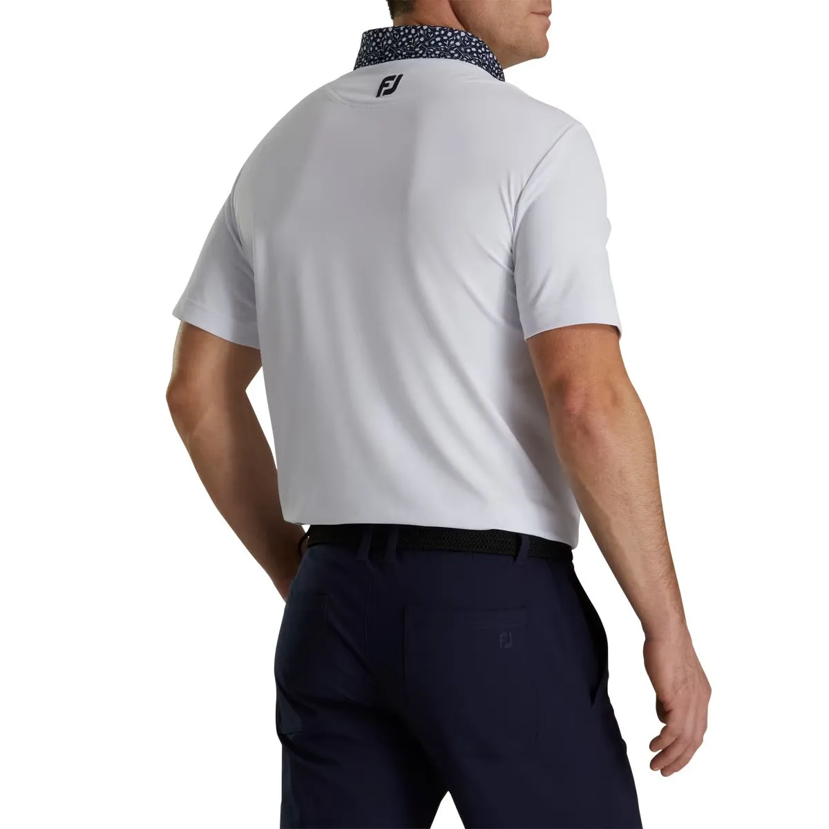 Footjoy Pique Tulip Trim Stretch Lisle Collar Polo 2023