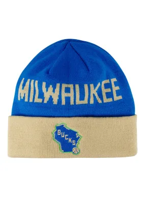 Item Of The Game 2023-24 City Edition Jacquard Milwaukee Bucks Knit Hat