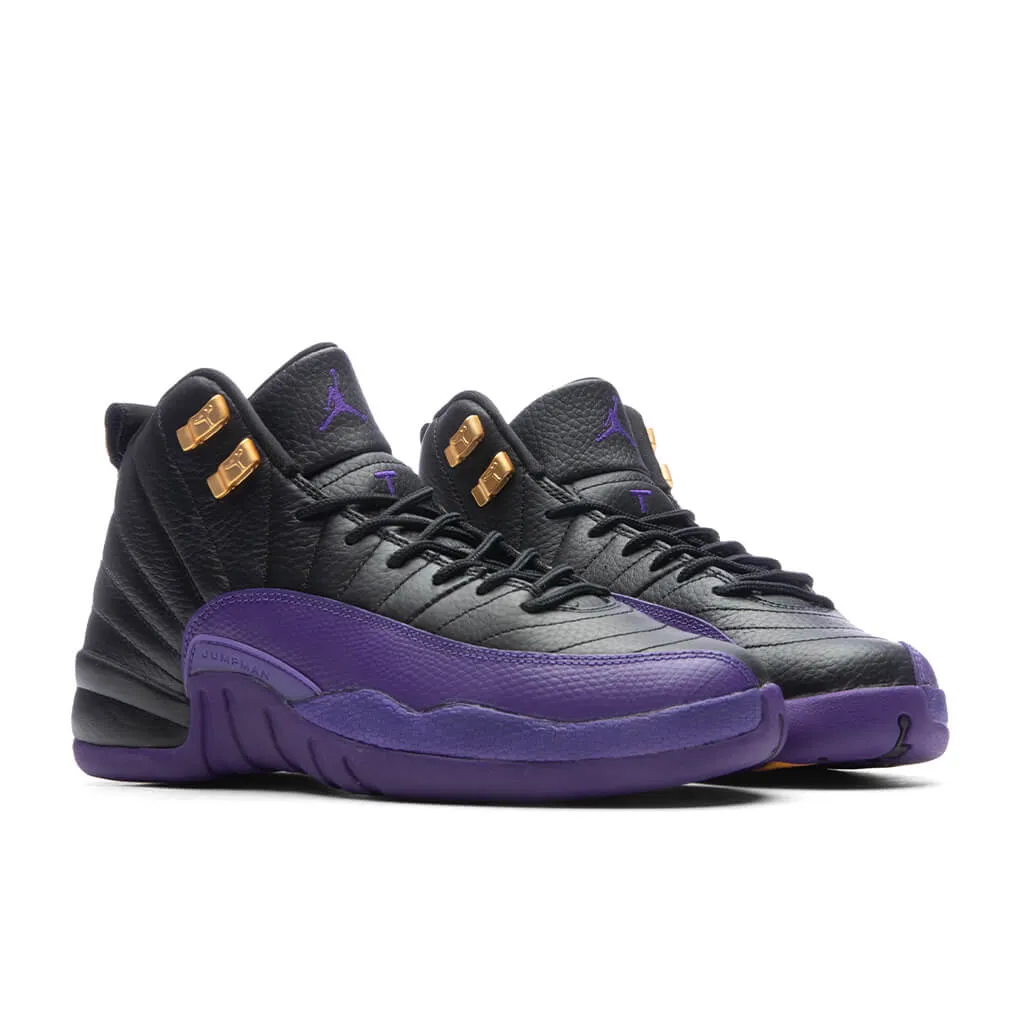 Jordan 12 Retro (GS) - Black/Field Purple/Metallic Gold