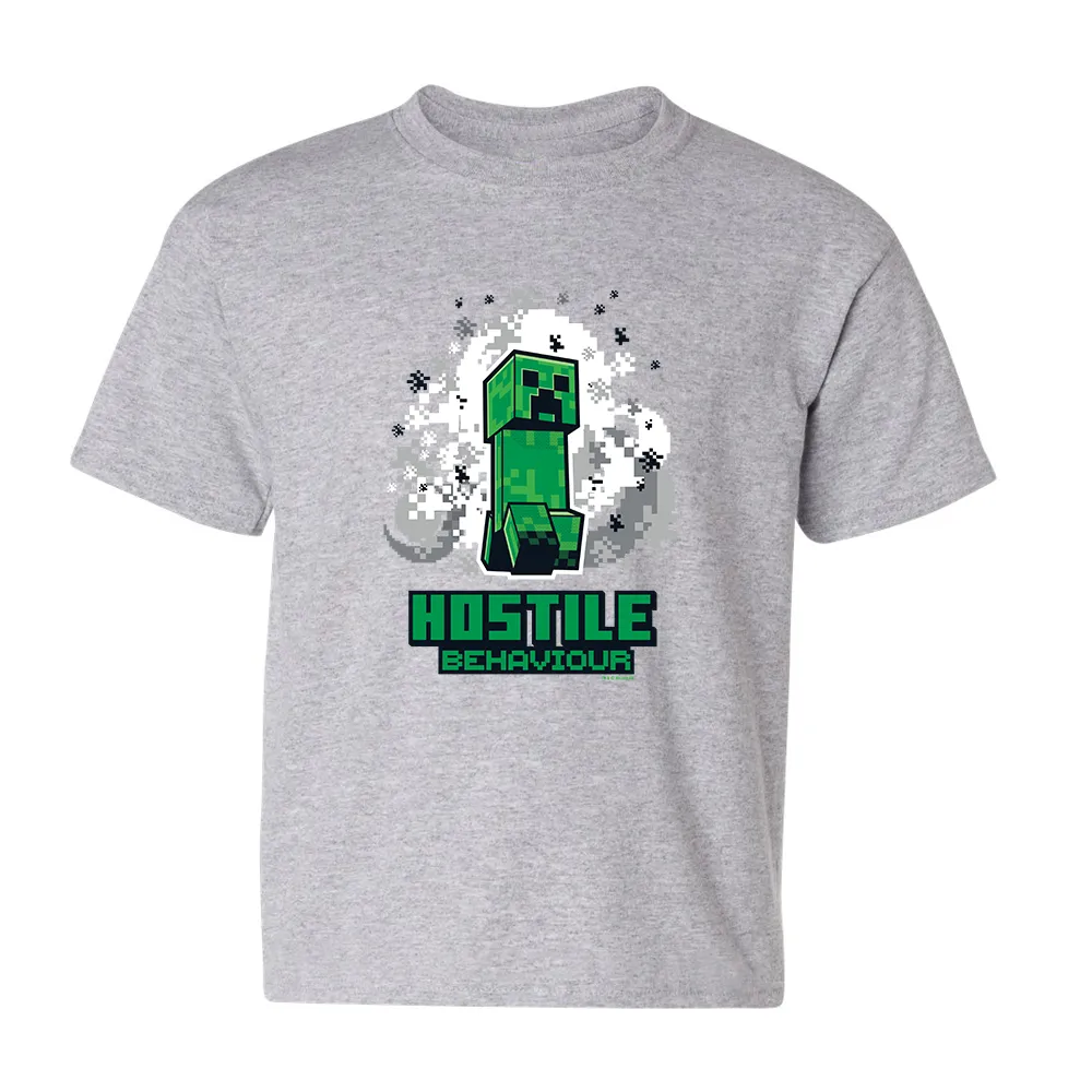 Minecraft Jolly Mobs Hostile Behavior Kids Short Sleeve T-Shirt