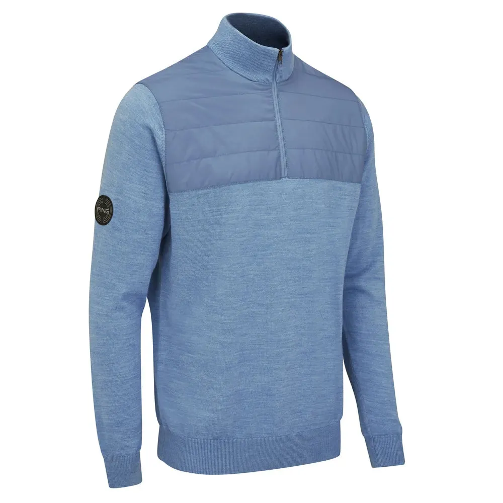 PING PULL MIDLAYER MERINO RANDLE STONE BLUE