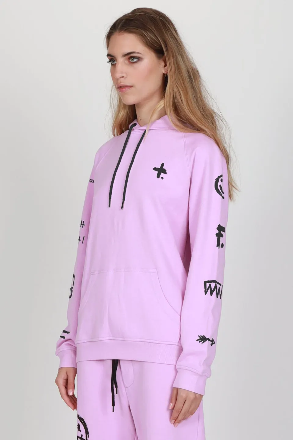 Present Black Script Lilac Hoodie