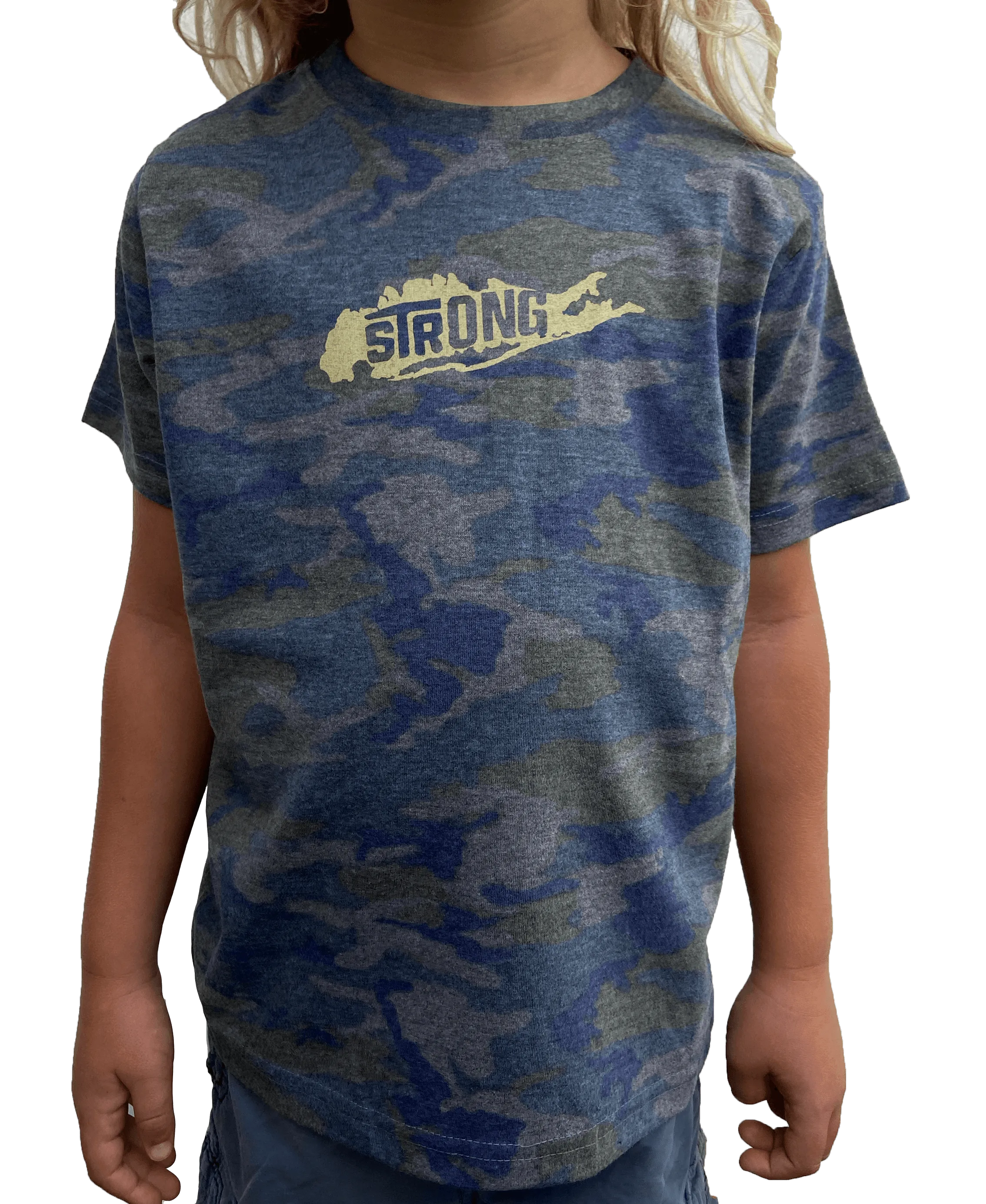 Toddler Long Island Strong Vintage Camo Tee