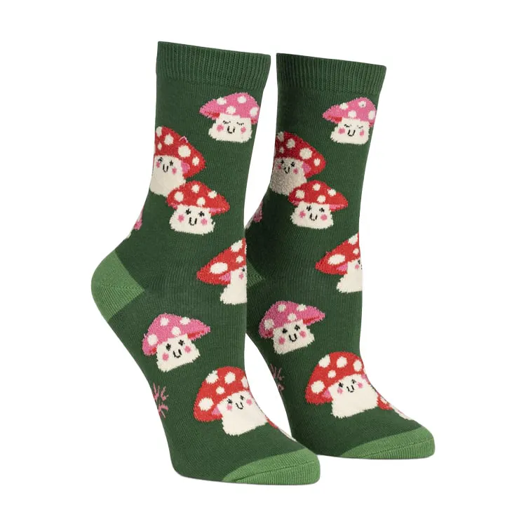 Women's Mellow Mushrooms Crew Socks